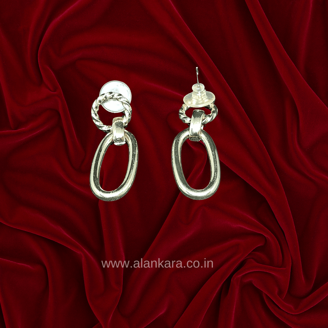 Golden chain hoops - Western earrings