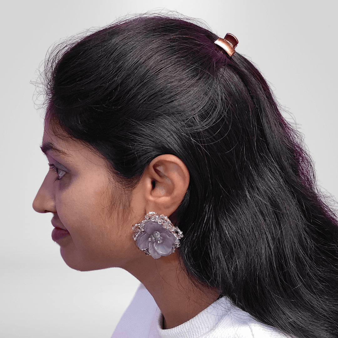 Grey Earrings - Stylish western Earrings for women Partywear | Alankara