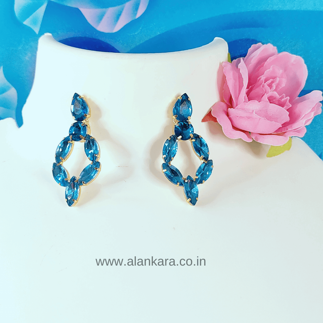 Aquablue jhumka hoop earrings
