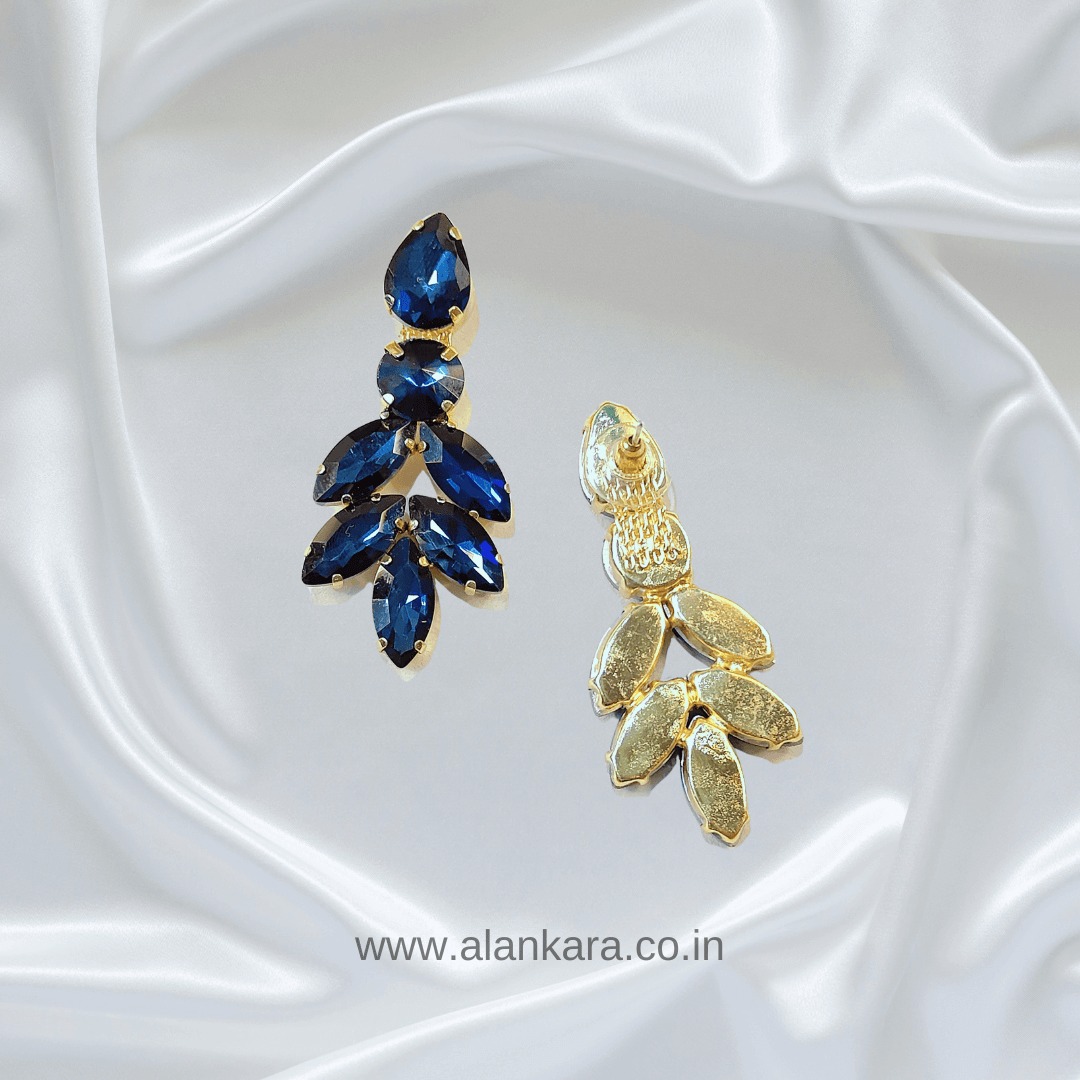 Blue Pine jhumka dangler Earrings