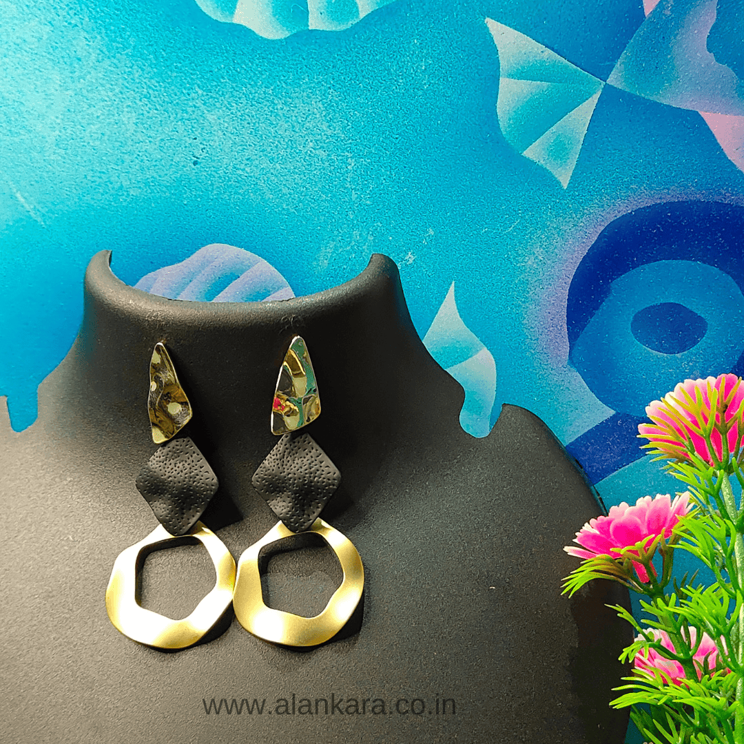 Golden chimes trirom dangler Earrings