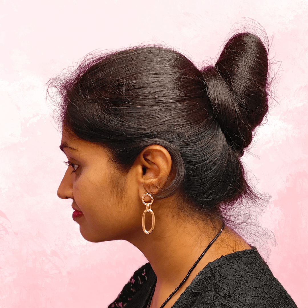 Golden Chain Hoops - Stylish western earrings Partywear | ALANKARA