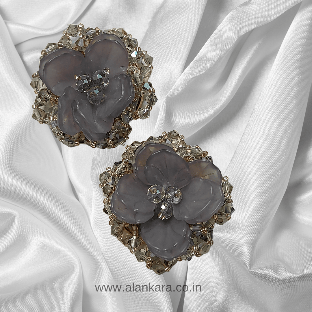 Grey Earrings - Stylish western earrings Partywear | Alankara