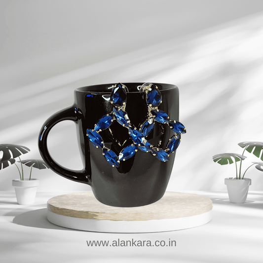 Navy blue Earrings - Stone earrings for women Partywear | ALANKARA