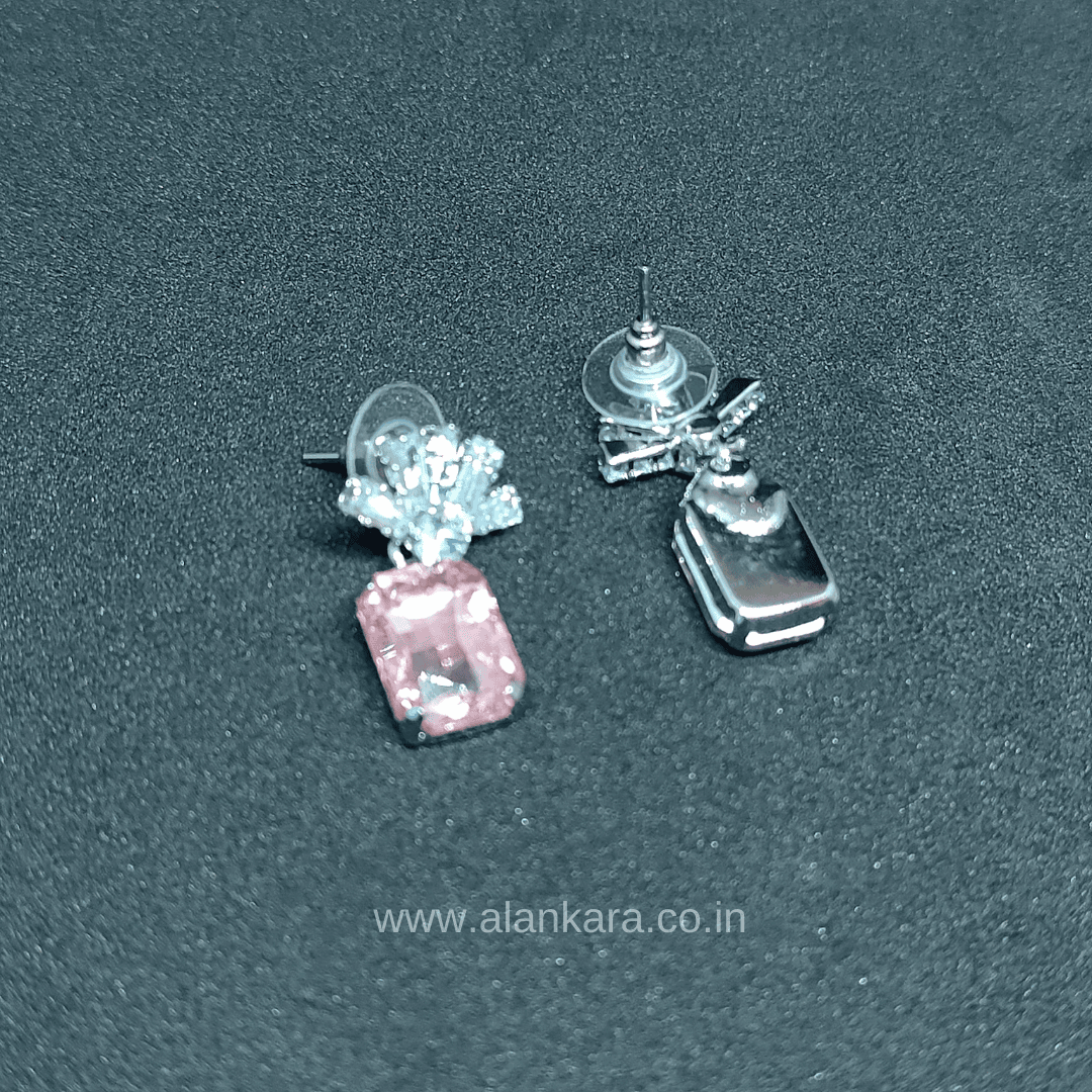 Pink color earrings for women Partywear