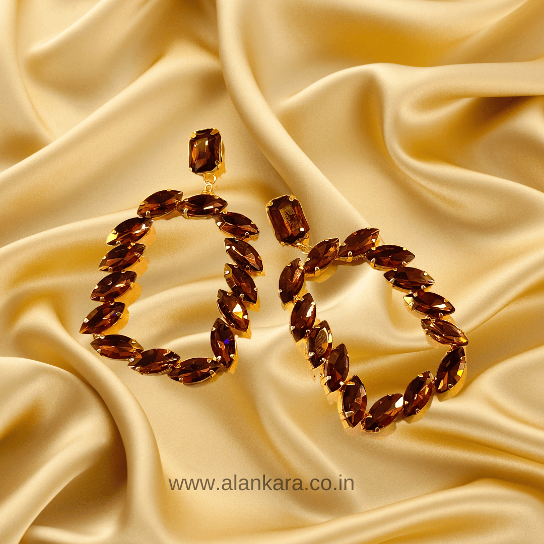 Wine Earrings - Partywear Earrings | Alankara